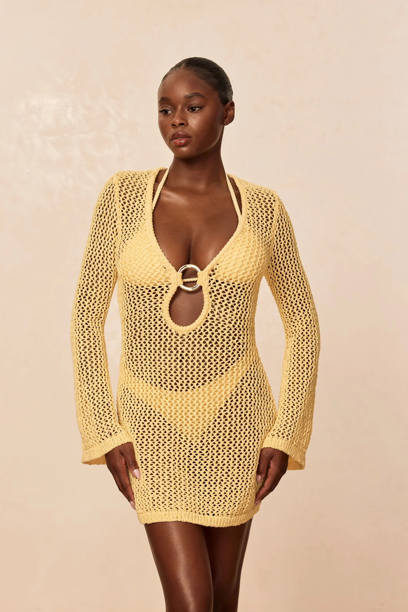 Montego Mini Dress - Honey Petit Crochet - Image 3