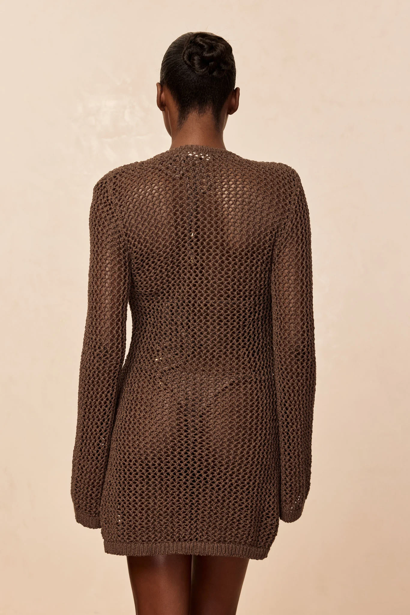 Montego Mini Dress - Stone Petit Crochet - Image 6
