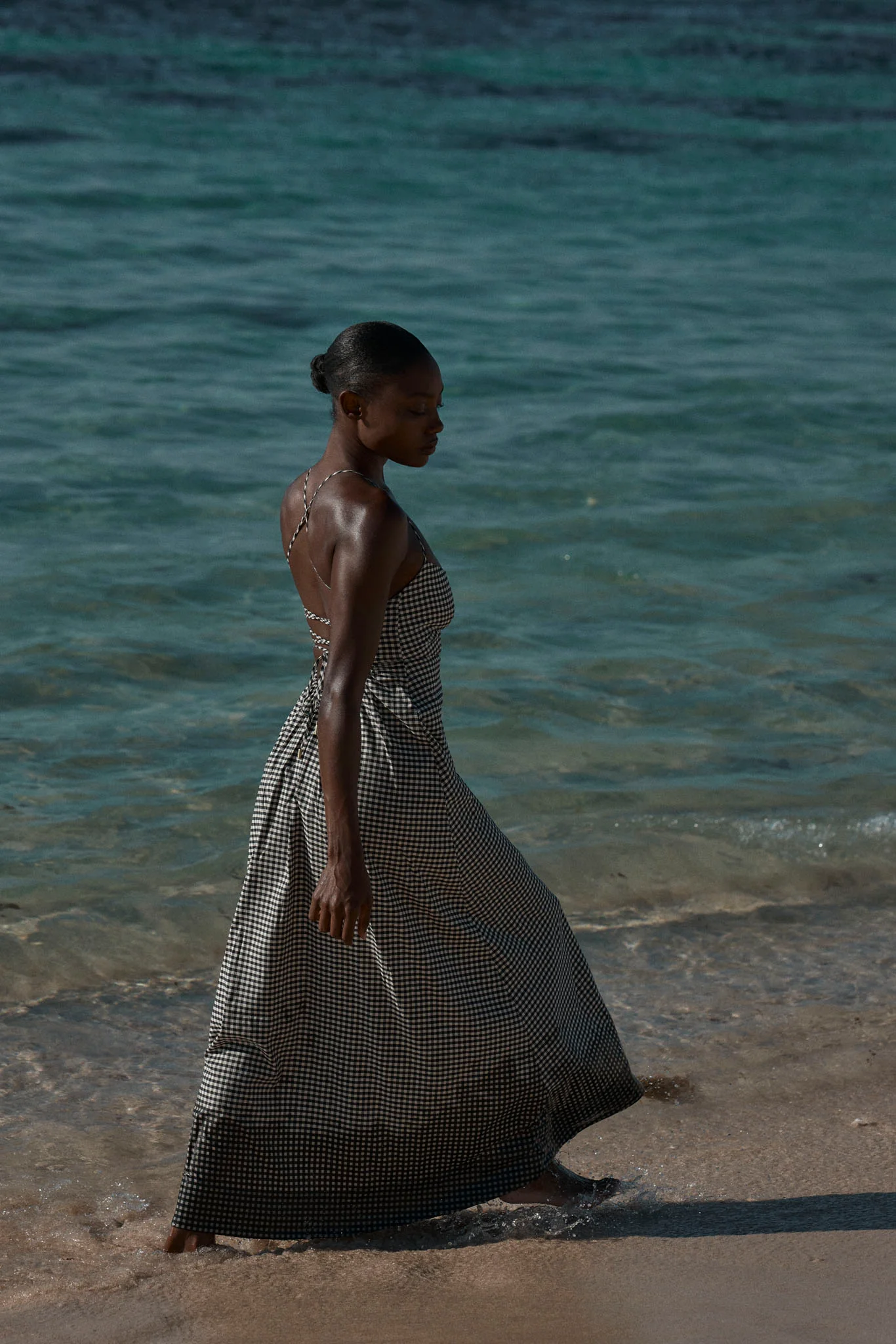 Montpellier Dress - Black Gingham - Image 2