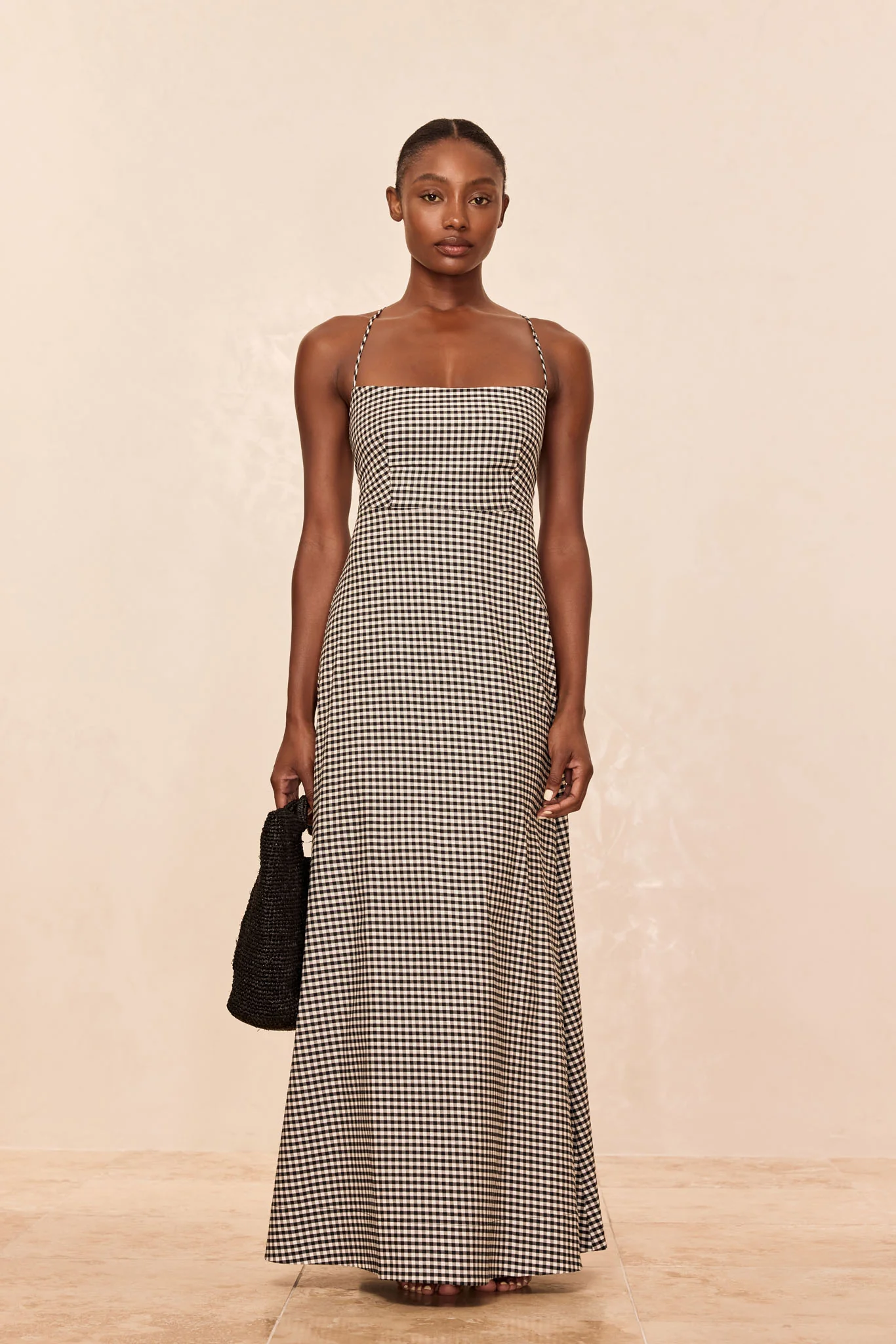 Montpellier Dress - Black Gingham - Image 3