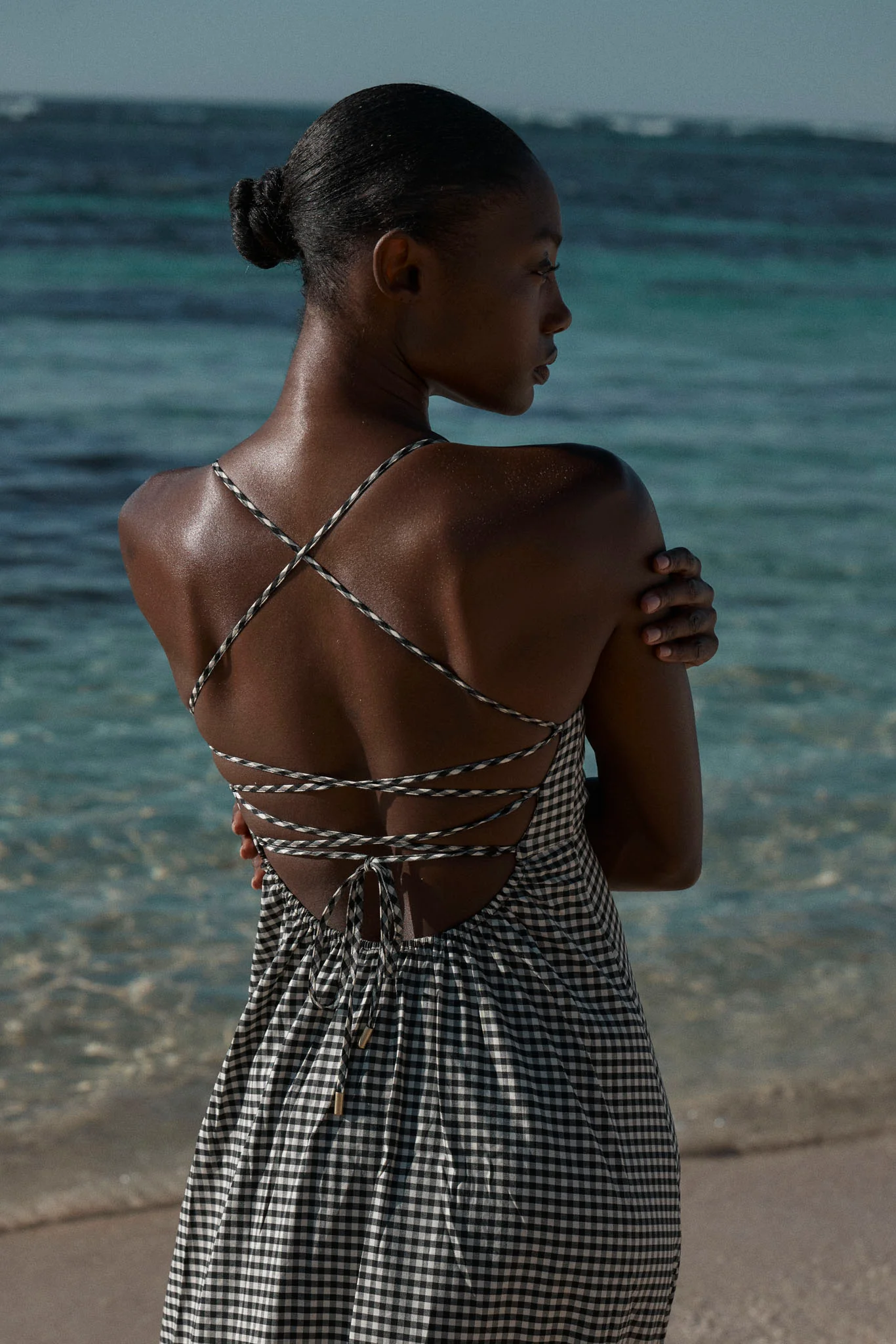 Montpellier Dress - Black Gingham - Image 7