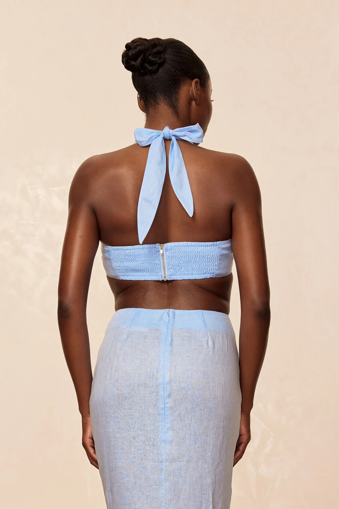Montserrat Top - Sky Linen - Image 4
