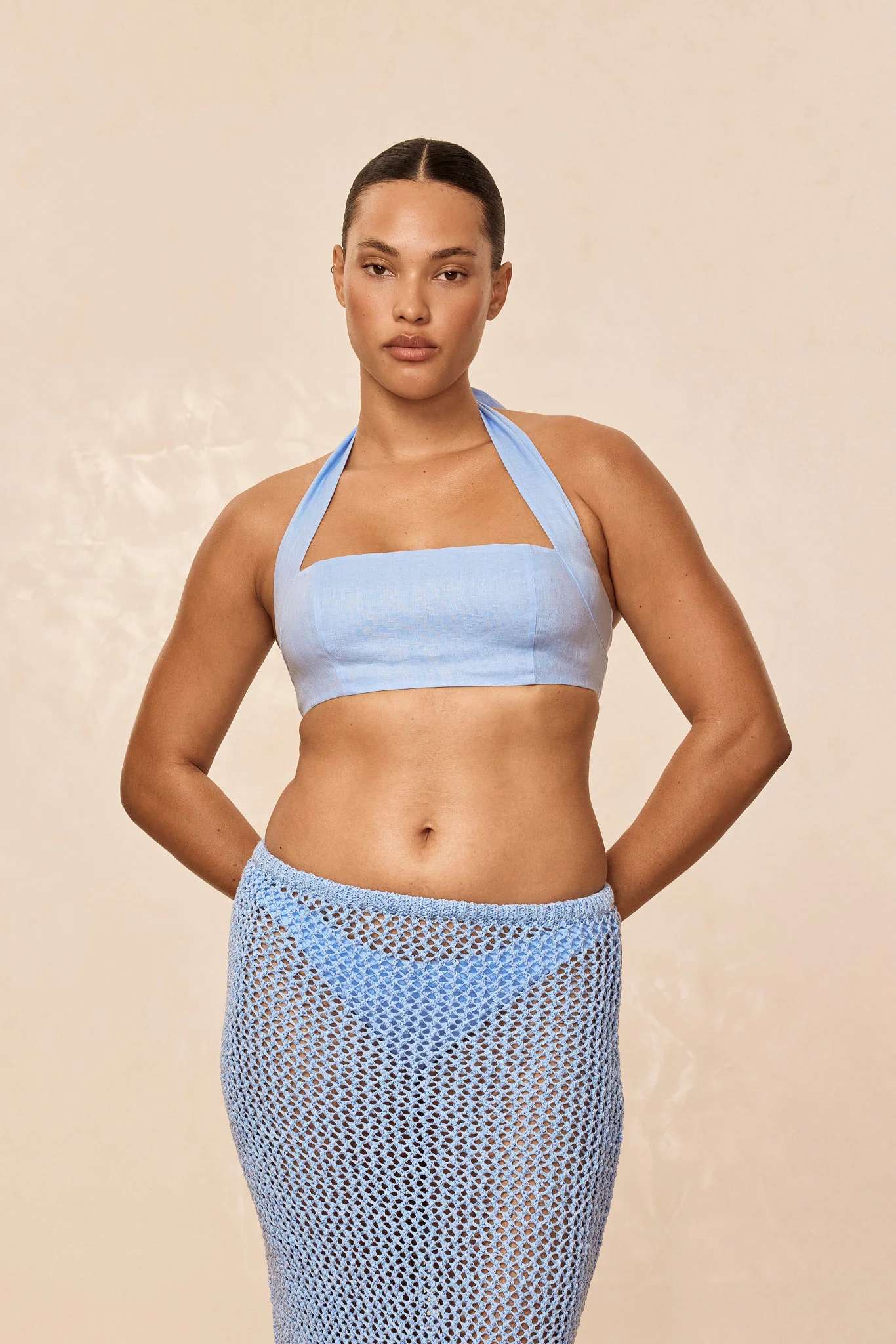 Montserrat Top - Sky Linen - Image 5