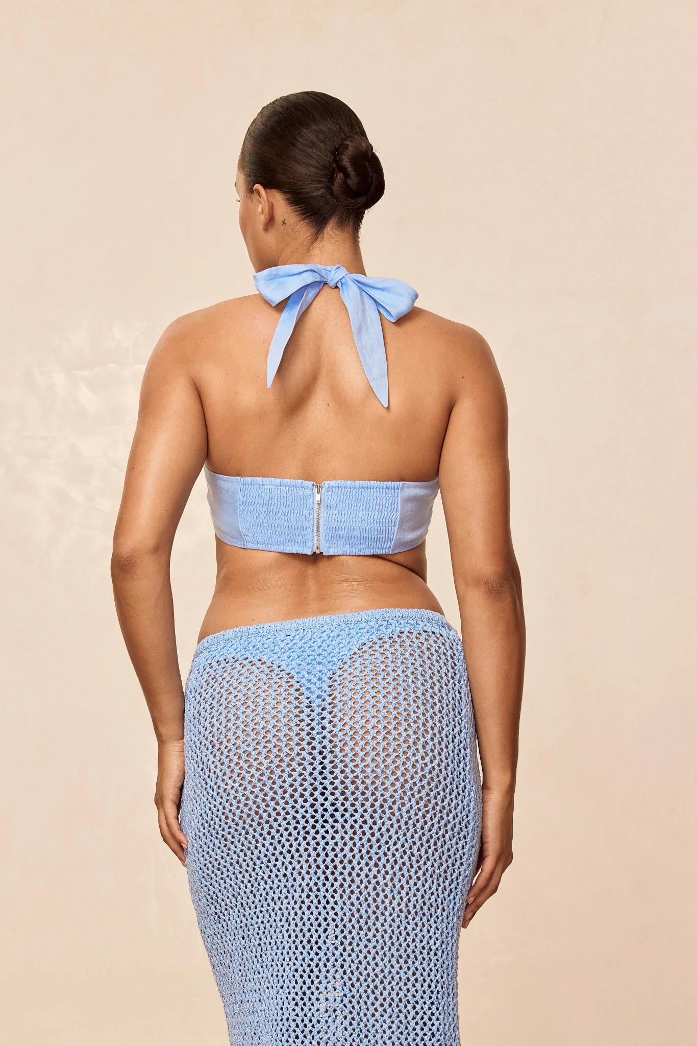 Montserrat Top - Sky Linen - Image 6