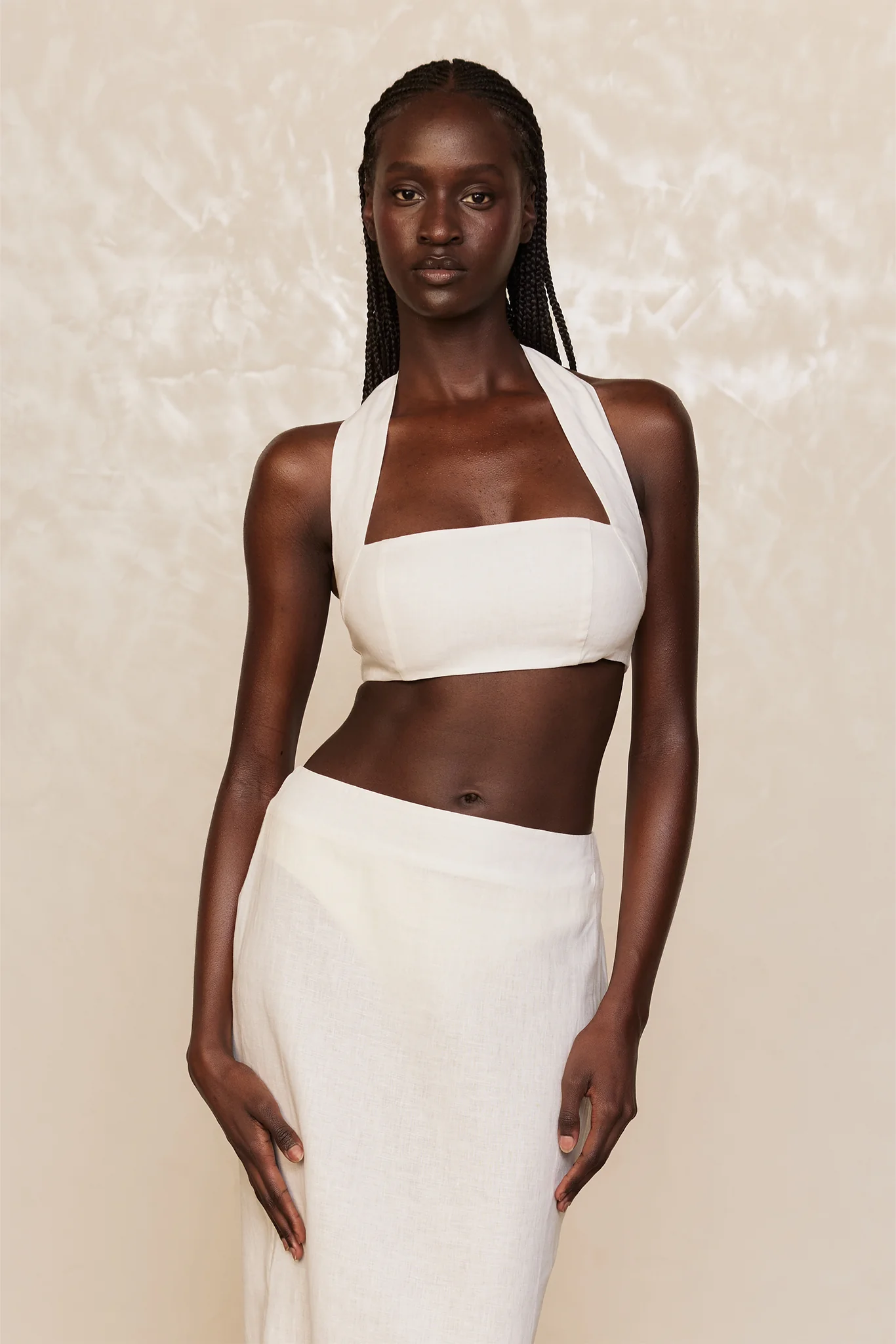 Montserrat Top - White Linen - Image 6