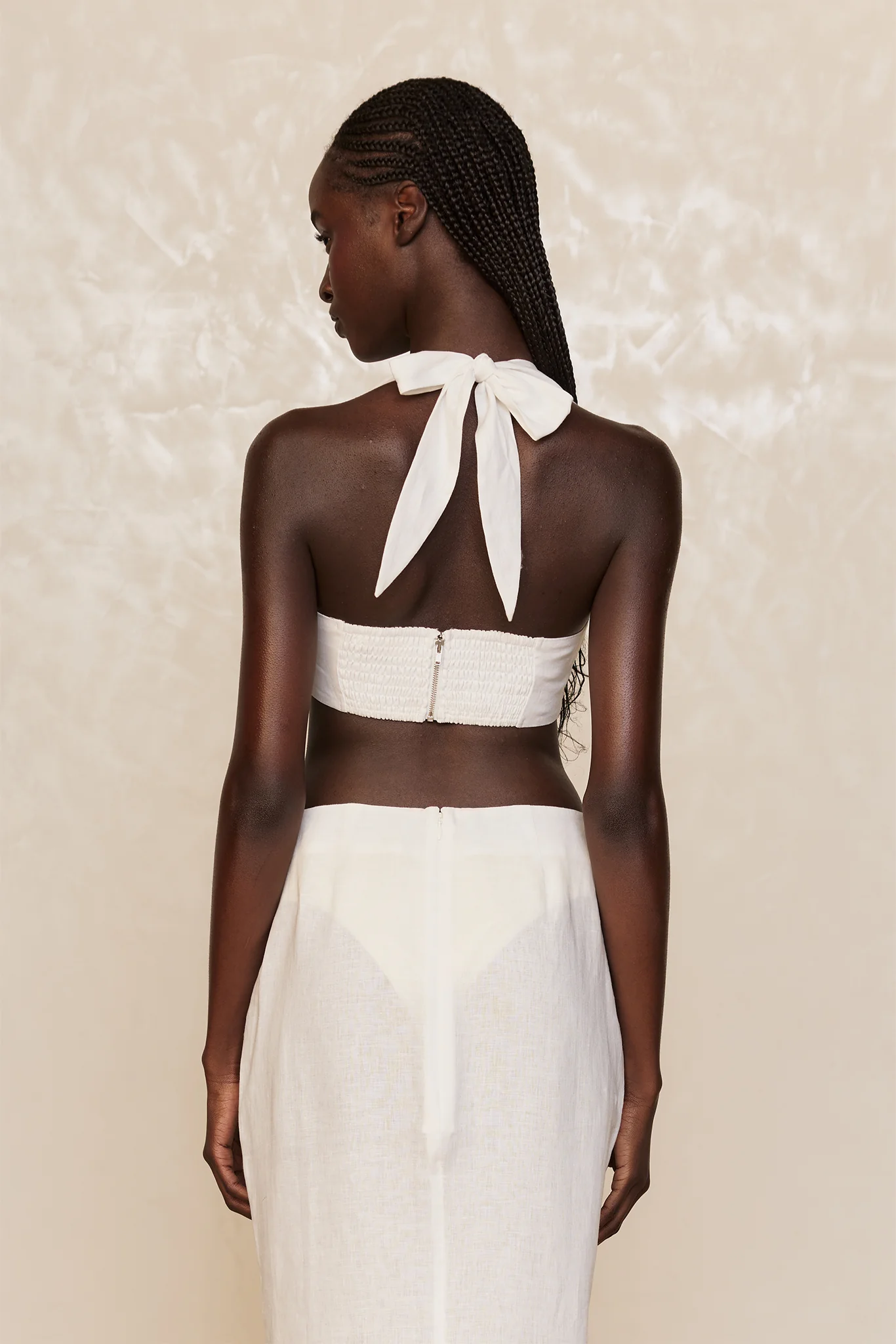Montserrat Top - White Linen - Image 7