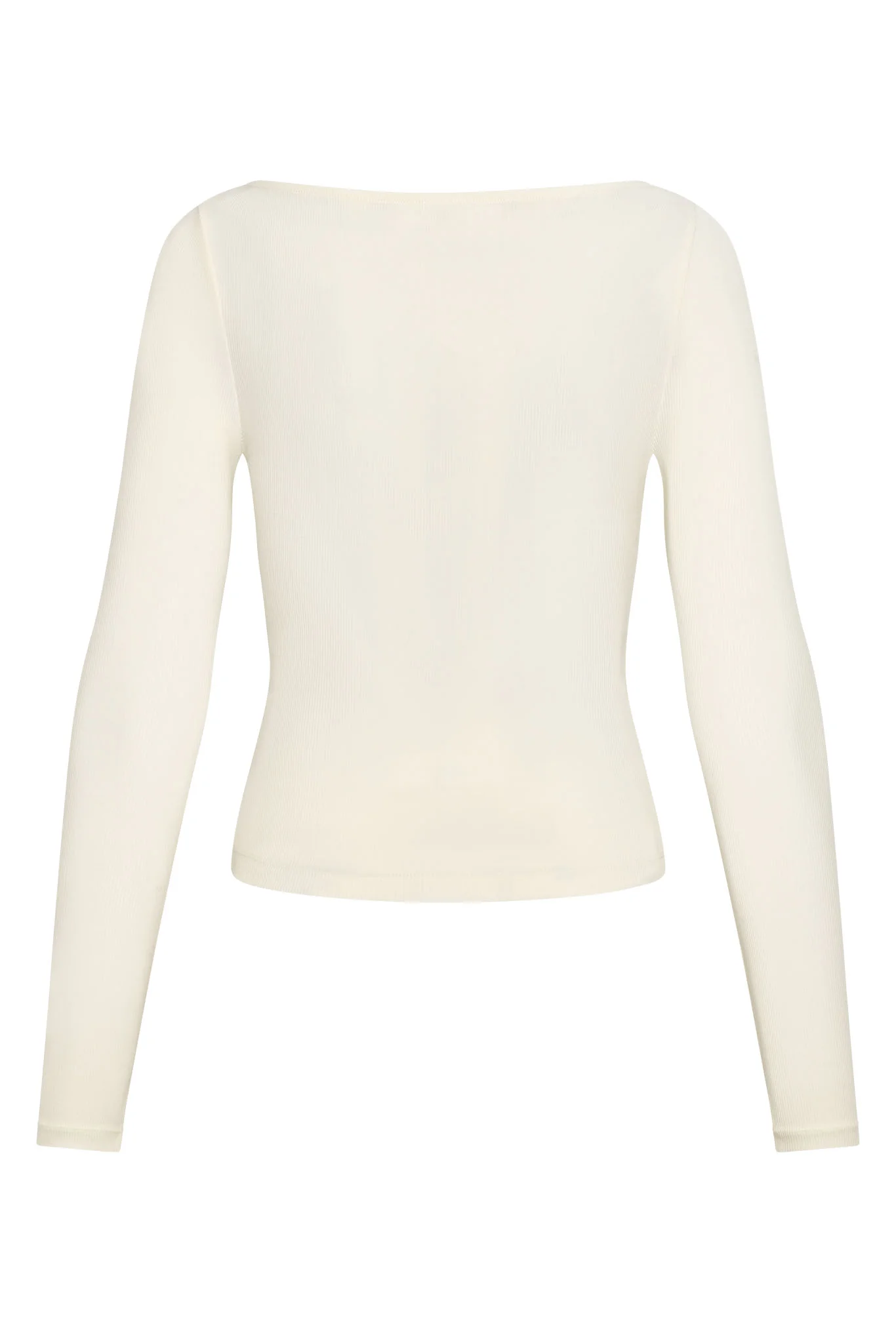 Paddington Long Sleeve - Ivory Lightweight Rib - Image 3
