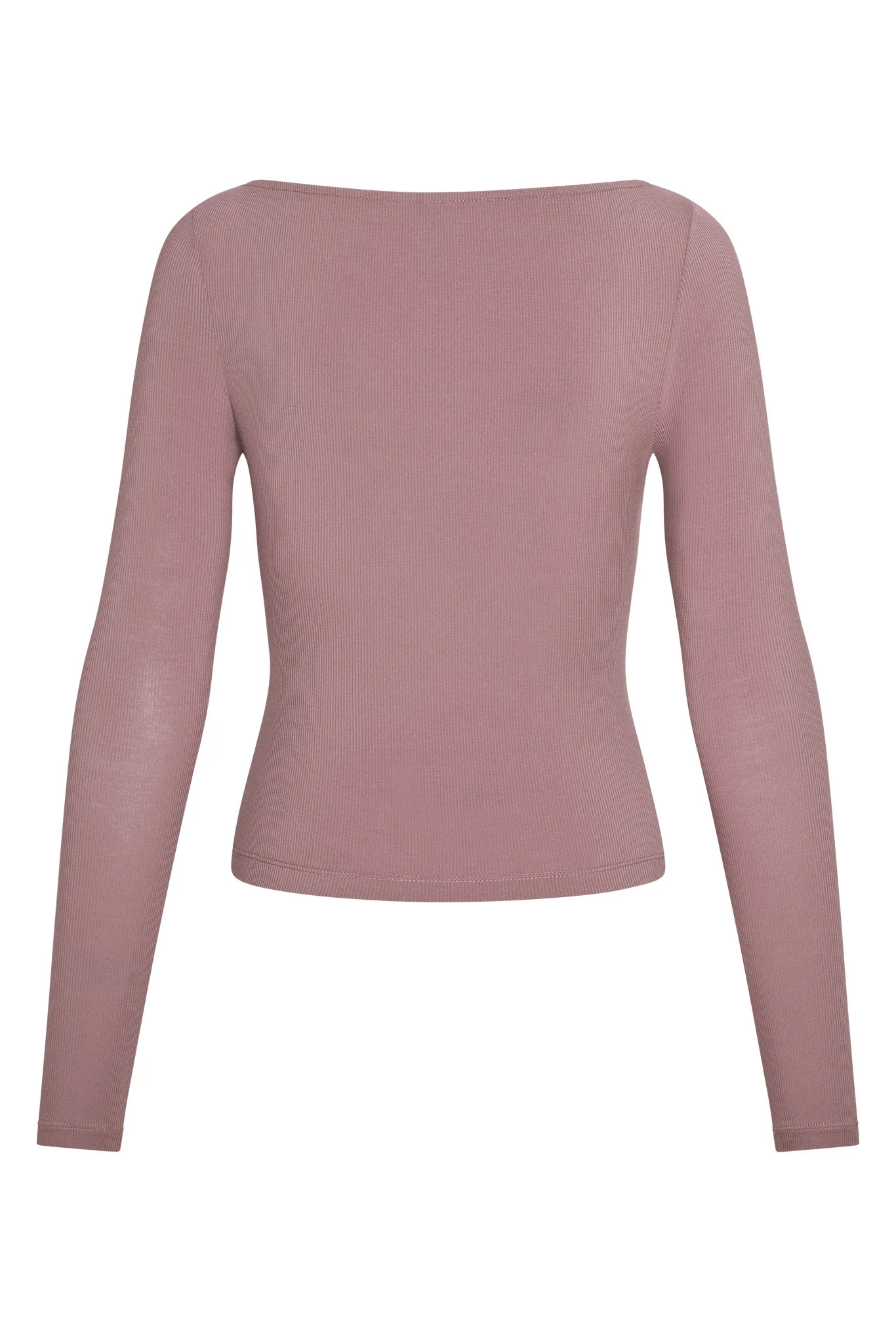 Paddington Long Sleeve - Mauve Lightweight Rib - Image 2