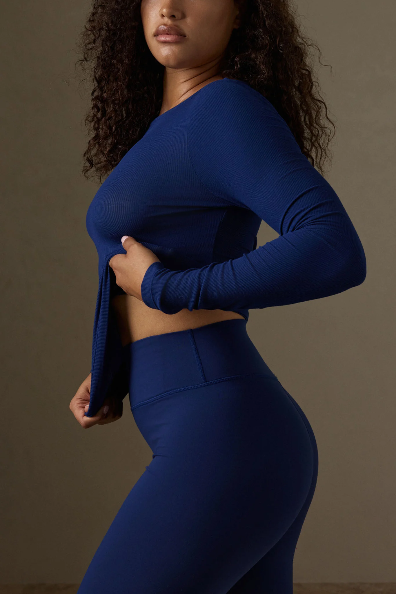Paddington Long Sleeve - Midnight Lightweight Rib - Image 2