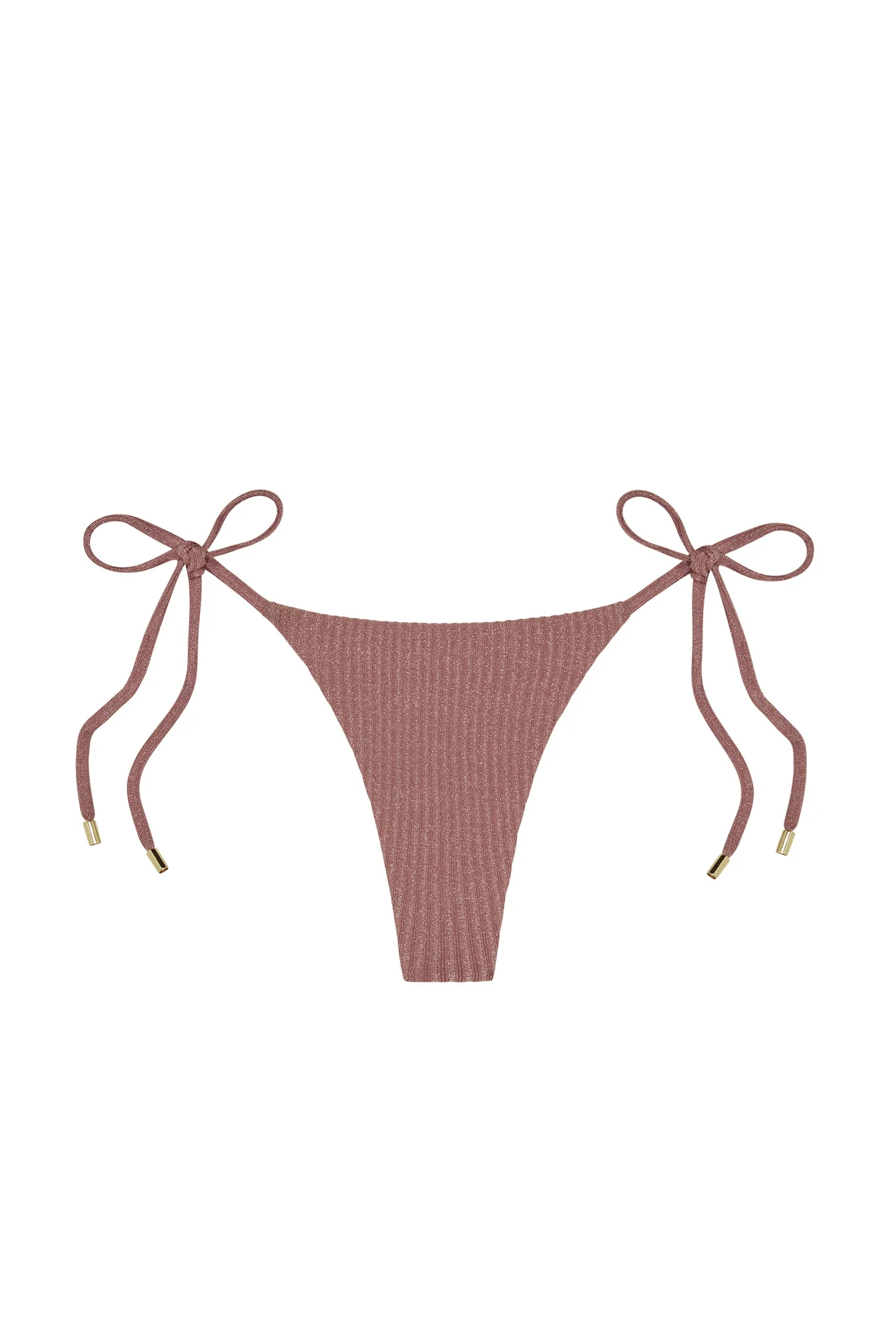 Palma Thong - Mauve Lurex Rib