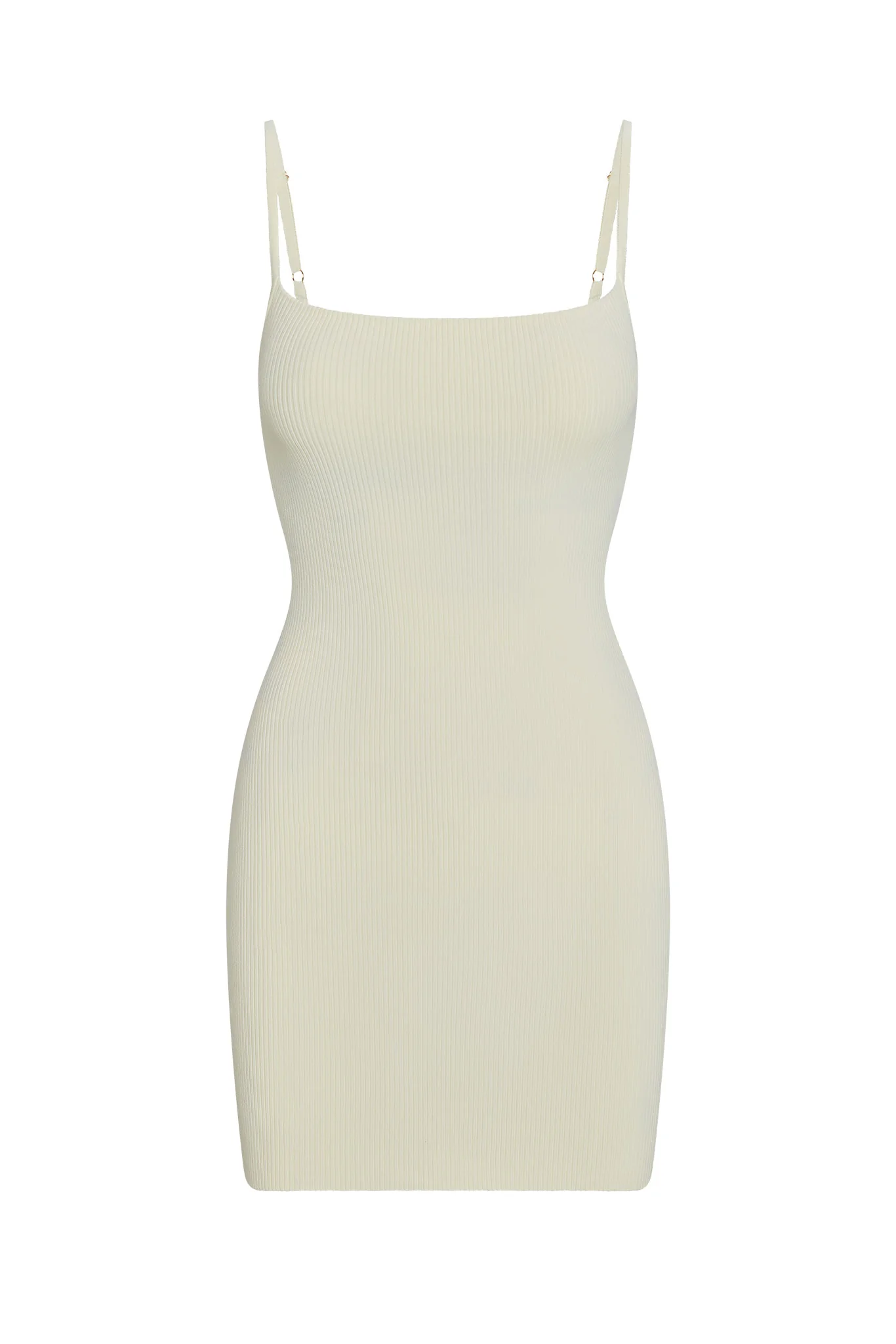 Provence Mini Dress - Ivory Knit Rib