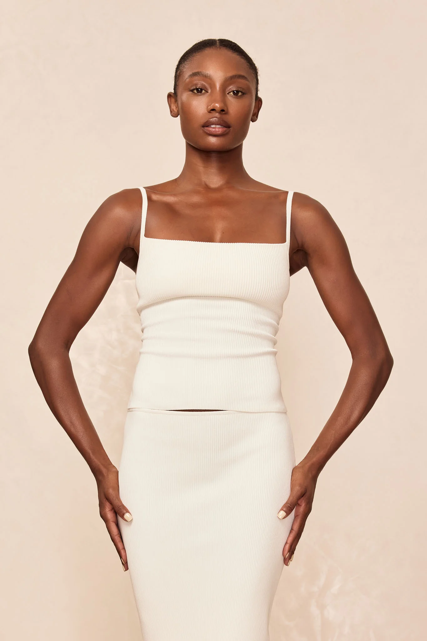Provence Top - Ivory Knit Rib - Image 4