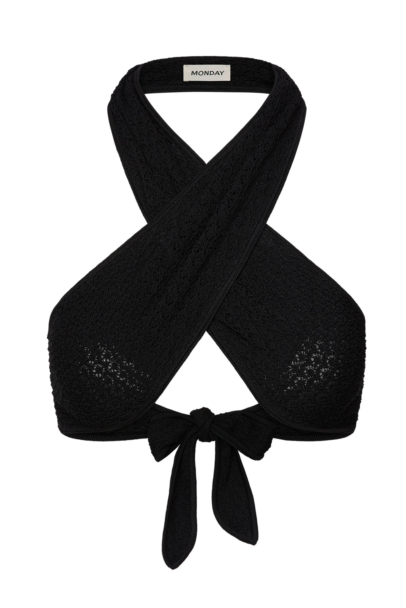 Ramatuelle Top - Black Lace Crochet
