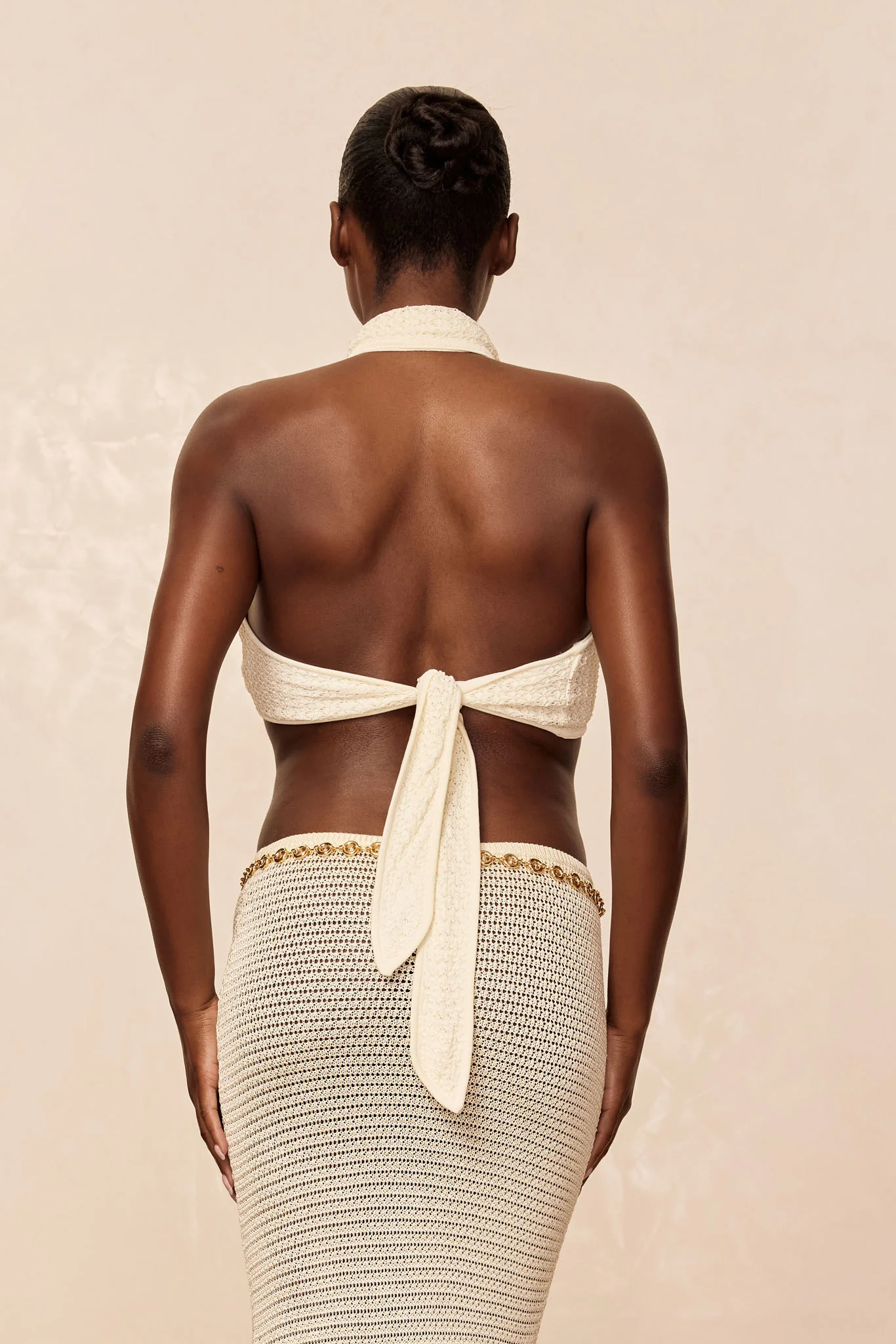 Ramatuelle Top - Ivory Lace Crochet - Image 4