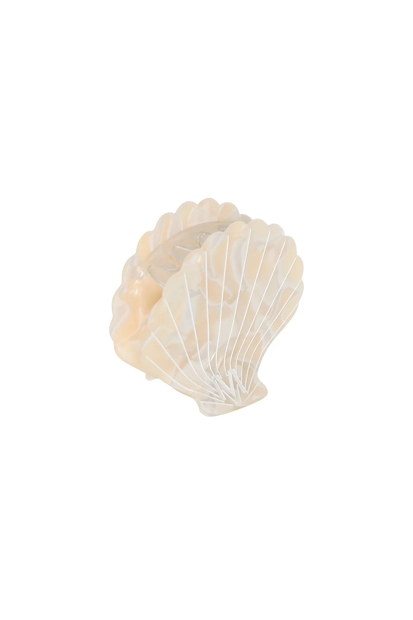 Sanibel Shell Hair Clip - Ivory Swirl - Image 4