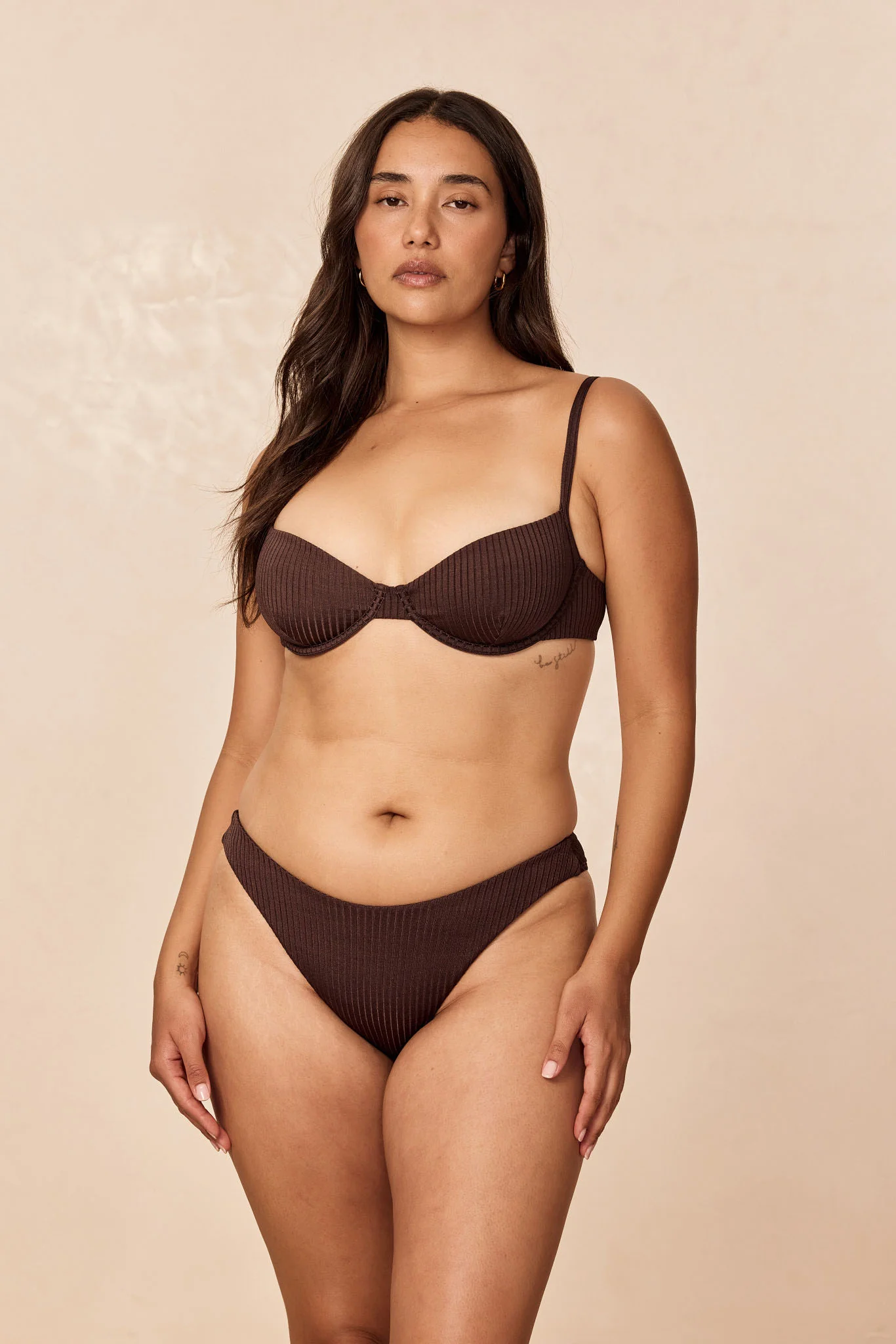 Seychelles Bottom - Espresso Wide Rib (Modest Coverage) - Image 4