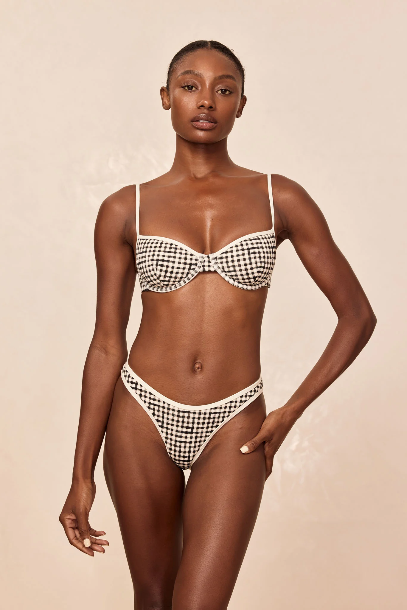 Somerset Bottom - Black Gingham - Image 3