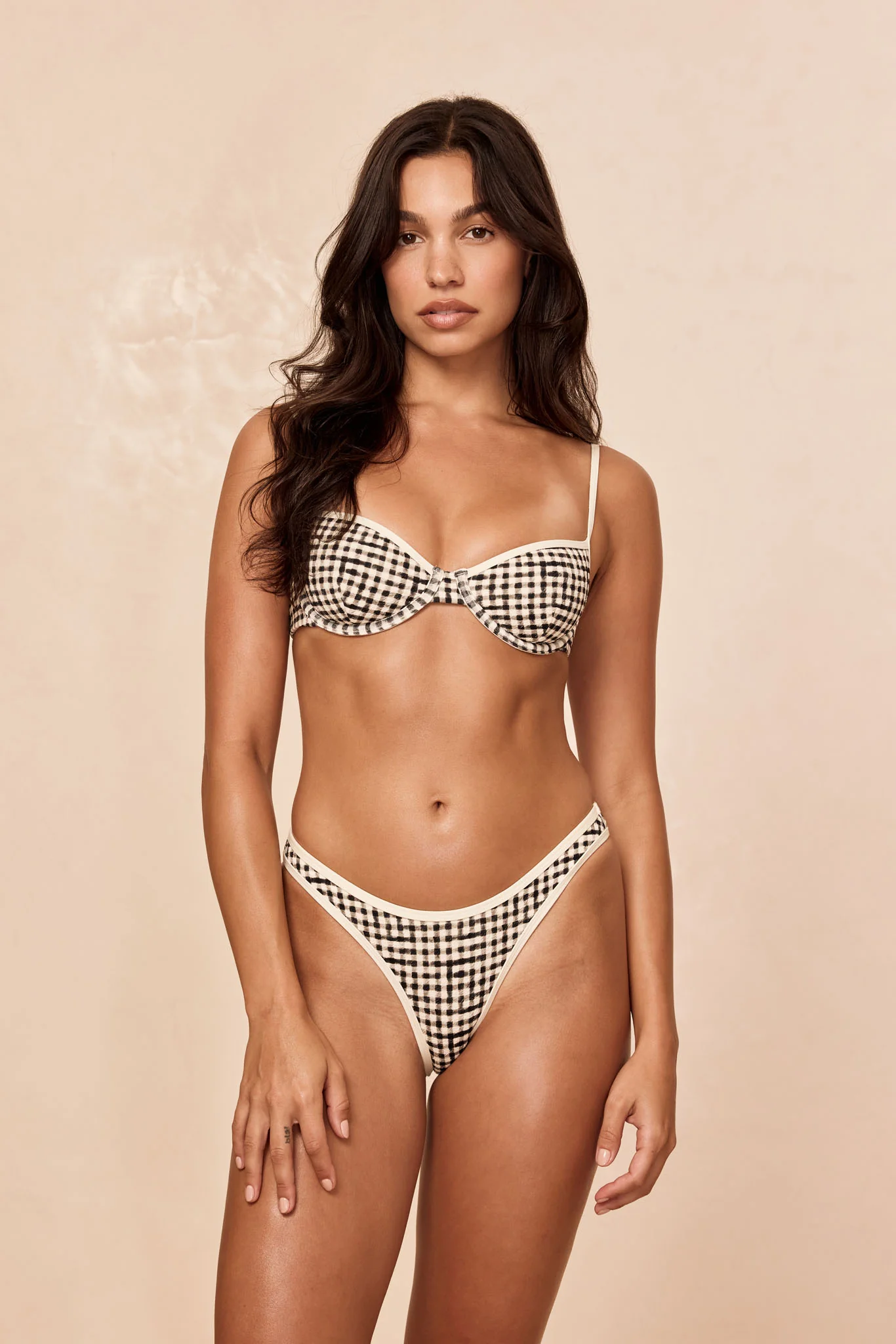 Somerset Bottom - Black Gingham - Image 5