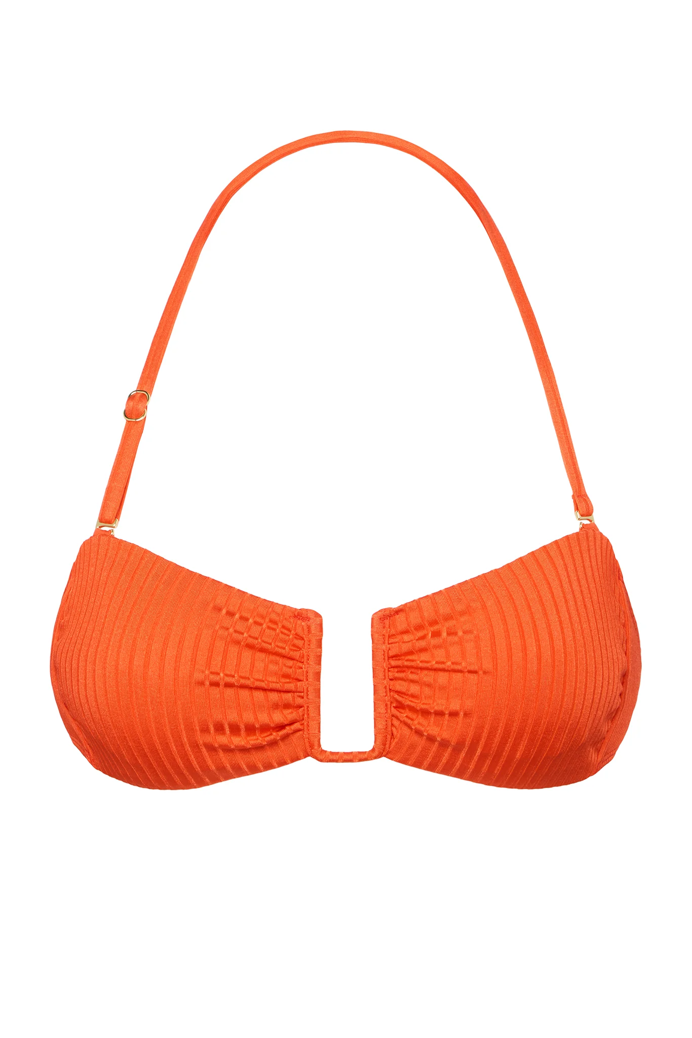 St. Martinique Bandeau - Papaya Wide Rib