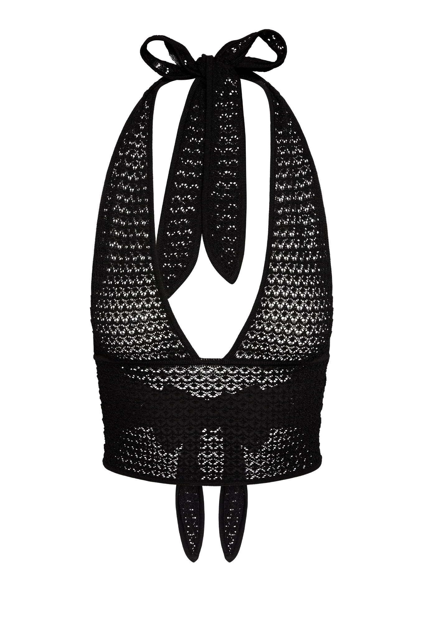 Toulon Top - Black Lace Crochet