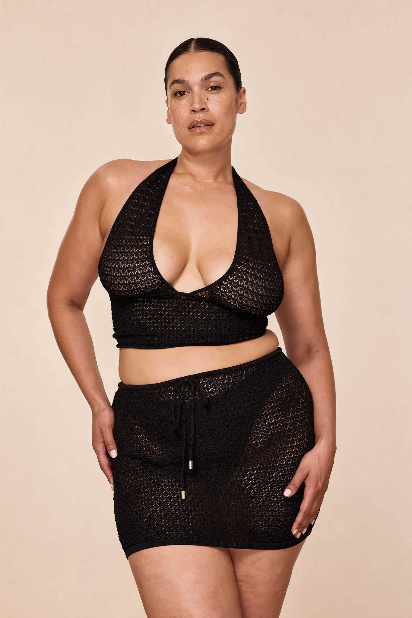Toulon Top - Black Lace Crochet - Image 9