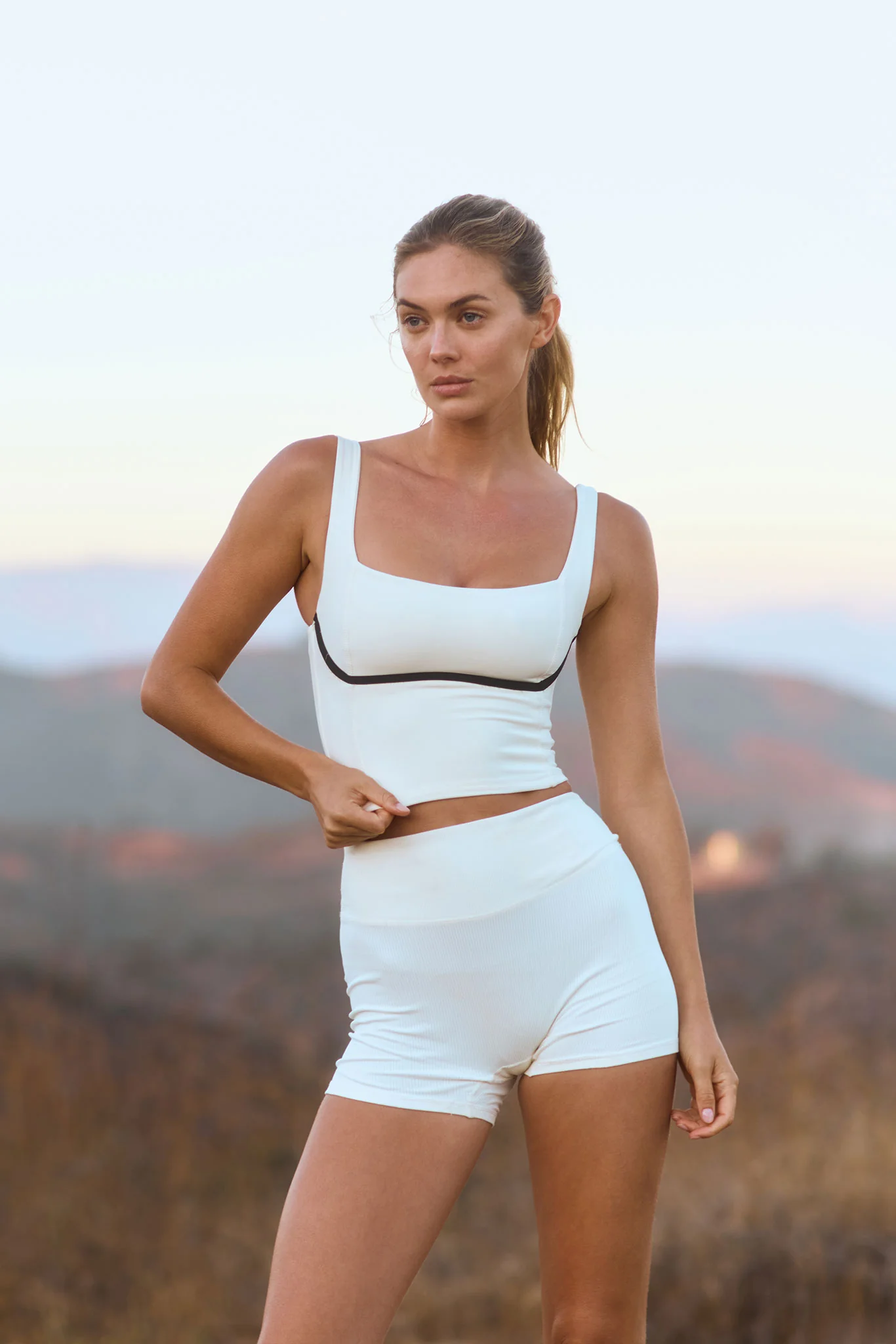 Zion Tank - Ivory/Black - Image 7